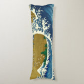 Coussins Longs Hokusai Big Wave Japon Art japonais (Devant (Vertical))