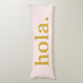 Coussins Longs Hola Gold Script & Pink (Devant (Vertical))
