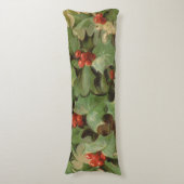 Coussins Longs Holly Tree Noël Vintage (Devant (Vertical))