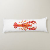 Coussins Longs Homard polygonal rouge (Dos)