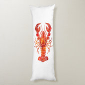 Coussins Longs Homard polygonal rouge (Dos (Vertical))