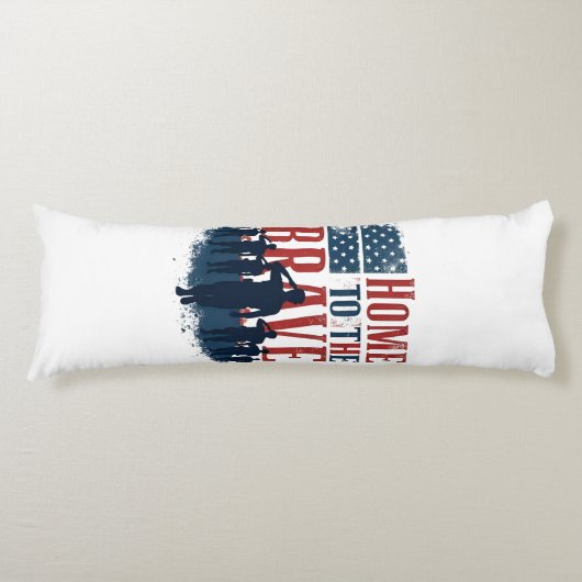 Coussins Longs Home of the Brave Salute Tee (Devant)