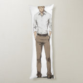 Coussins Longs Homme blond beau Anime (Dos (Vertical))