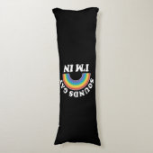 Coussins Longs Hommes Gay pride Femmes LGBT Sounds Rainbow Say (Devant (Vertical))