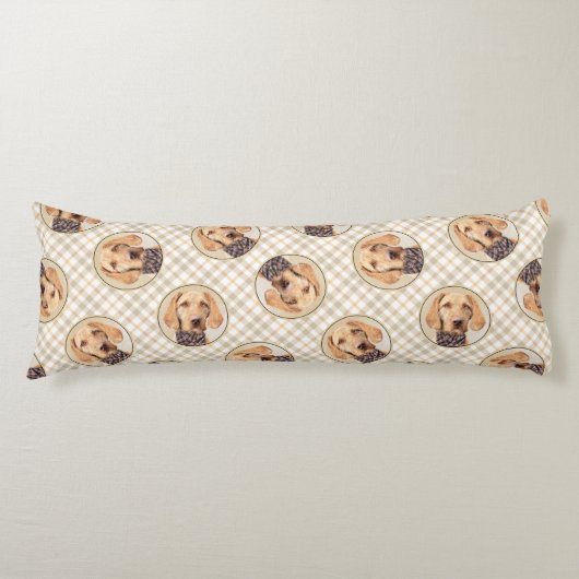 Coussins Longs Hongrois À poils durs Vizsla peinture mignonne chi (Devant)