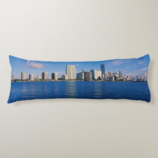 Coussins Longs Horizon de Miami, la Floride (Devant)