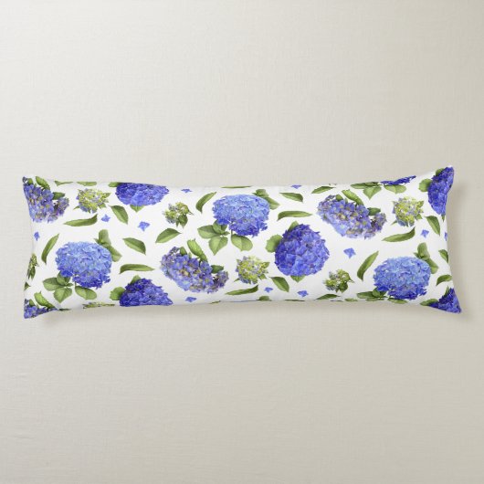 Coussins Longs Hortensias bleus (Dos)