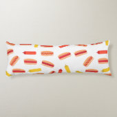 Coussins Longs Hot Dog Fast Food Motif barbecue (Dos)