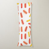 Coussins Longs Hot Dog Fast Food Motif barbecue (Devant (Vertical))