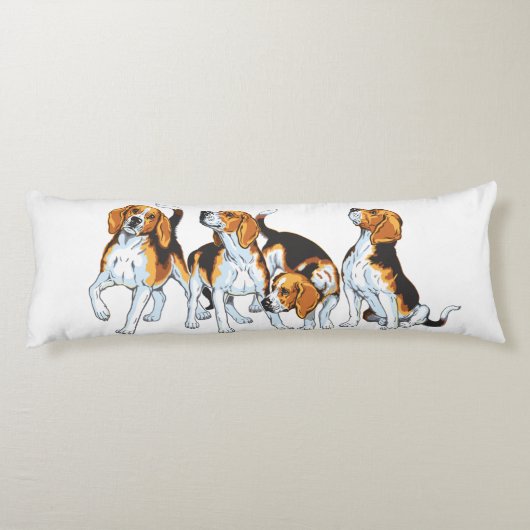 Coussins Longs Hound beagle (Dos)