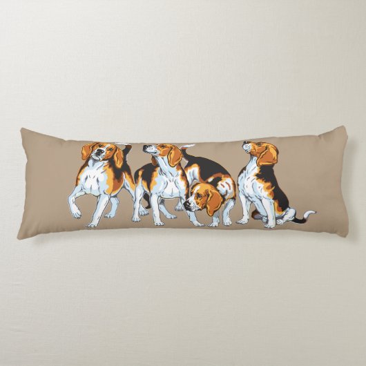 Coussins Longs Hound beagle (Devant)