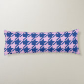 Coussins Longs Houndstooth rose+Blue Big Motif (Dos)