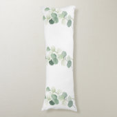 Coussins Longs Housse de couette Feuilles de Pastel d'Eucalyptus  (devant Vertical)