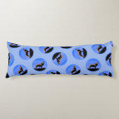 Coussins Longs Howling Wolf en hiver - Art faunique original (Devant)