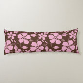 COUSSINS LONGS HULA HAWAIEN (HIBISCUS) BRUN/ROSE (Dos)