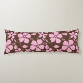 COUSSINS LONGS HULA HAWAIEN (HIBISCUS) BRUN/ROSE (Devant)