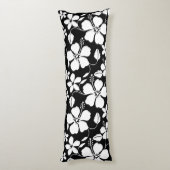 COUSSINS LONGS HULA HAWAIEN (HIBISCUS) NOIR (Dos (Vertical))