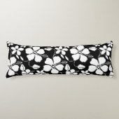 COUSSINS LONGS HULA HAWAIEN (HIBISCUS) NOIR (Devant)
