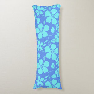 COUSSINS LONGS HULA HAWAIEN (HIBISCUS) PERVENCHE/TEAL
