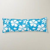 COUSSINS LONGS HULA HAWAIENNE (HIBISCUS) BLEU (Dos)