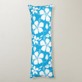 COUSSINS LONGS HULA HAWAIENNE (HIBISCUS) BLEU (Dos (Vertical))