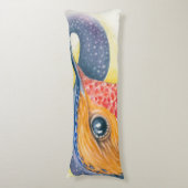 Coussins Longs Hummingbird Stars Galaxy Aquarelle (Devant (Vertical))