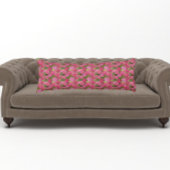 Coussins Longs Hydrangée rose fleurit motif floral