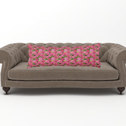 Coussins Longs Hydrangée rose fleurit motif floral