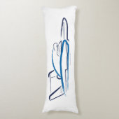 Coussins Longs Hydroplane 01 Bleu (Devant (Vertical))