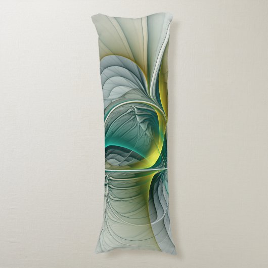 Coussins Longs Hypnotique Abstrait Golden Turquoise Turquoise Fra (Devant (Vertical))