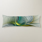 Coussins Longs Hypnotique Abstrait Golden Turquoise Turquoise Fra (Devant)