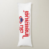 Coussins Longs I Heart (Love) Thaïlande ♥ Langage thaï Script (Devant (Vertical))