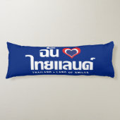 Coussins Longs I Heart (Love) Thaïlande ♥ Langage thaï Script (Devant)