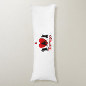 Coussins Longs I Heart Tango (Devant (Vertical))