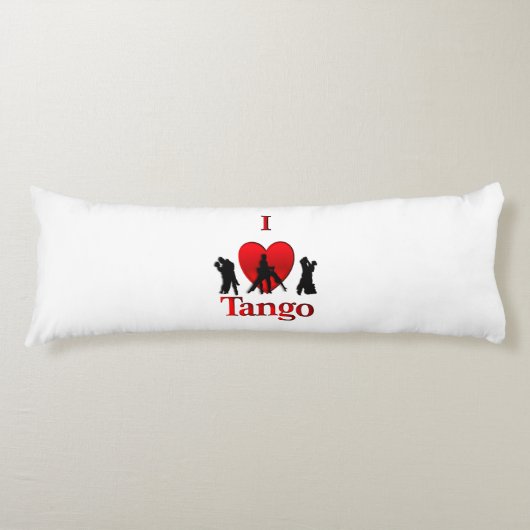 Coussins Longs I Heart Tango (Devant)