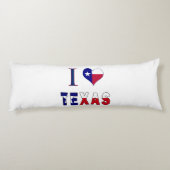Coussins Longs I Love Texas Flag (Dos)