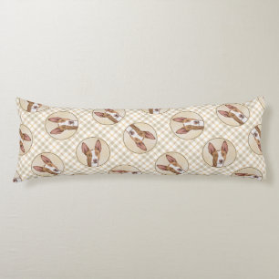 Coussins Longs Ibizan Hound Peinture Smooth Red Original Chien Ar