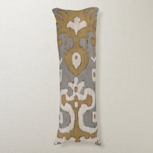 Coussins Longs Ikat ocre I