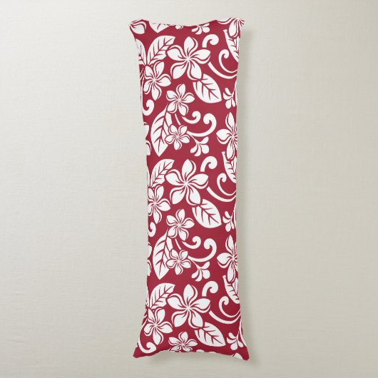 COUSSINS LONGS ÎLE PLUMERIA (ROUGE CARDINAL) (Devant (Vertical))
