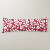 COUSSINS LONGS ÎLE PLUMERIA (ROUGE CARDINAL) (Devant)