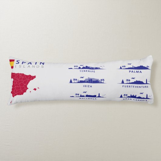 Coussins Longs Îles espagnoles (Devant)