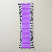 Coussins Longs Illusion Zèbre - Abstrait Moderne Violet Lilas (Devant (Vertical))