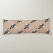 Coussins Longs Illustration d'antiquité de l'insecte de la reine  (Dos)