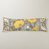 Coussins Longs illustration d'art pavot fleur jaune (Devant)