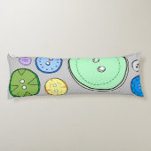 Coussins Longs Illustration de bouton pastel (Dos)