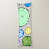 Coussins Longs Illustration de bouton pastel (Dos (Vertical))