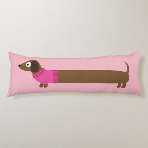 Coussins Longs Illustration de mignons longs Dachshund