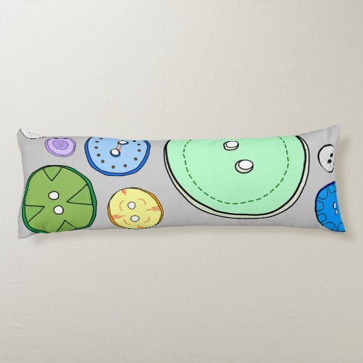 Coussins Longs Illustration du bouton Pastel (Dos)