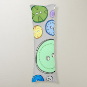 Coussins Longs Illustration du bouton Pastel (Devant (Vertical))