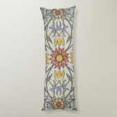 Coussins Longs Illustration florale de fleur de cercle de William (Dos (Vertical))